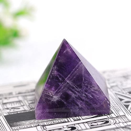 1pc Natural Dream Amethyst Pyramid Healing Crystal Chakra Brazil.