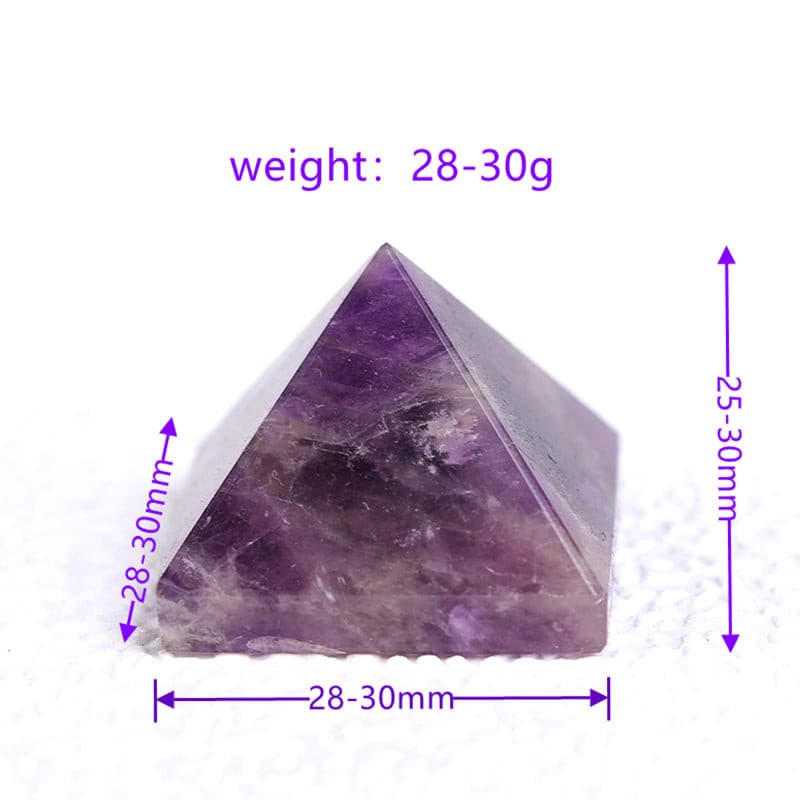 1pc Natural Dream Amethyst Pyramid Healing Crystal Chakra Brazil.