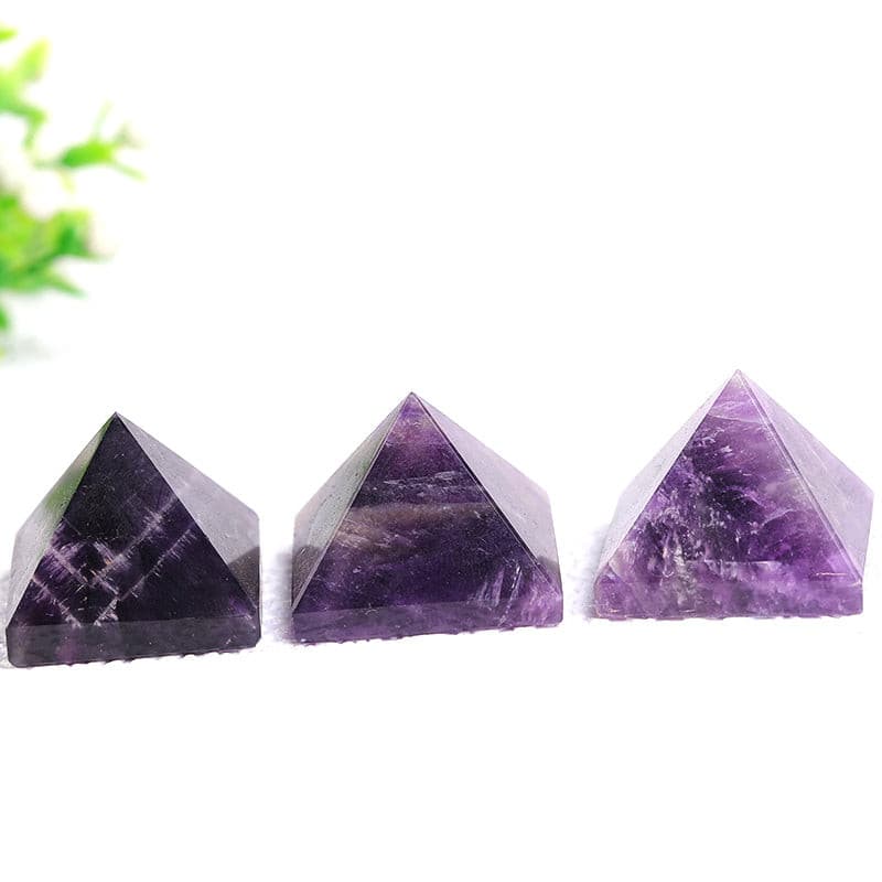 1pc Natural Dream Amethyst Pyramid Healing Crystal Chakra Brazil.