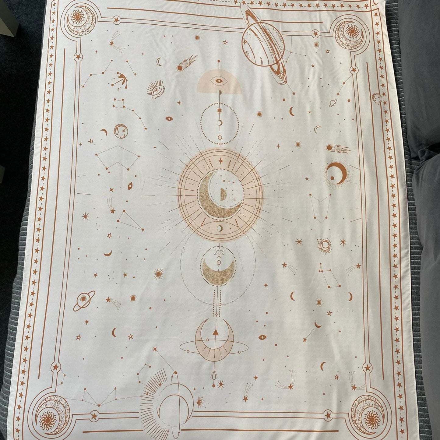 Astrology Moon Phase Tarot Tapestry Wall Hanging Witchcraft Bed Room.