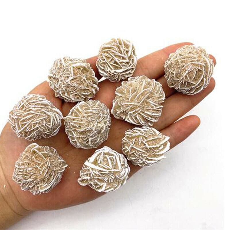 Desert Rose Selenite Stone Natural Quartz Crystal Reiki Healing Gem.