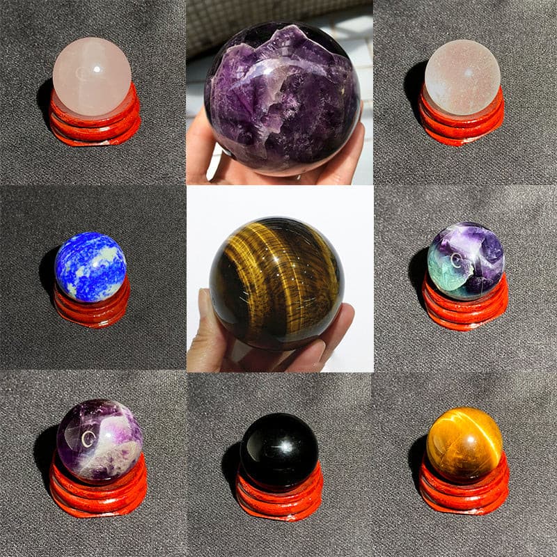 Natural Stone Quartz Ball.