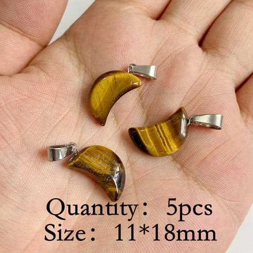 Natural Tiger Eye Stone Pendants Chakra Balancing Healing Jewelry.