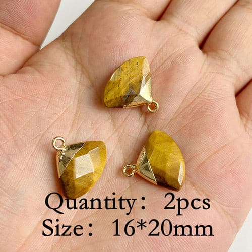 Natural Tiger Eye Stone Pendants Chakra Balancing Healing Jewelry.