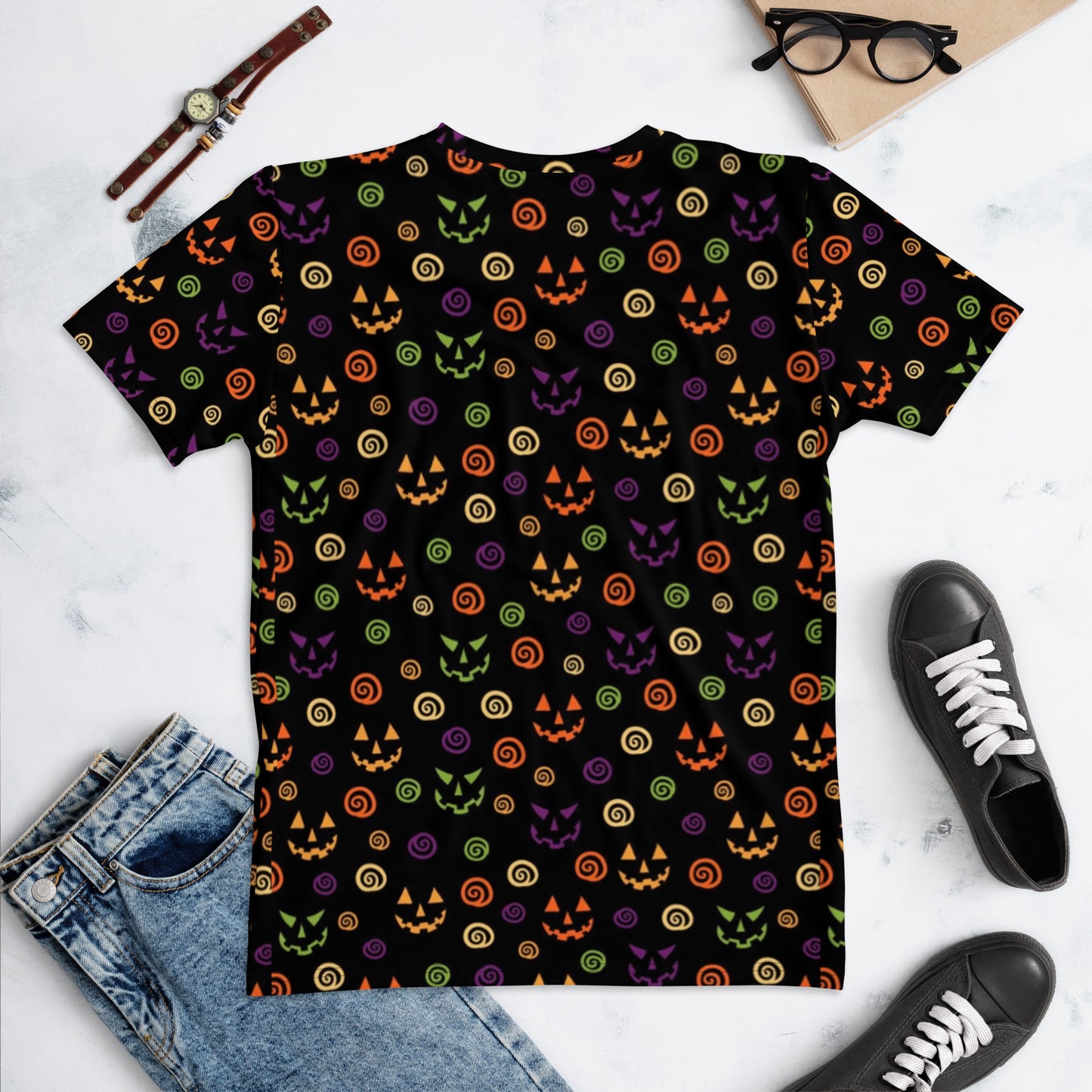 Halloween Jack o lantern print Women's T-shirt.