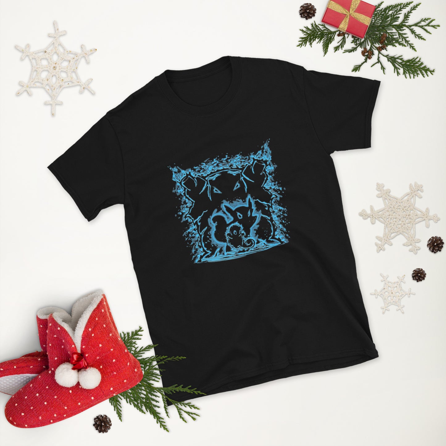 Pokémon Gen 1 Tortoise Evolution Short-Sleeve Unisex T-Shirt.