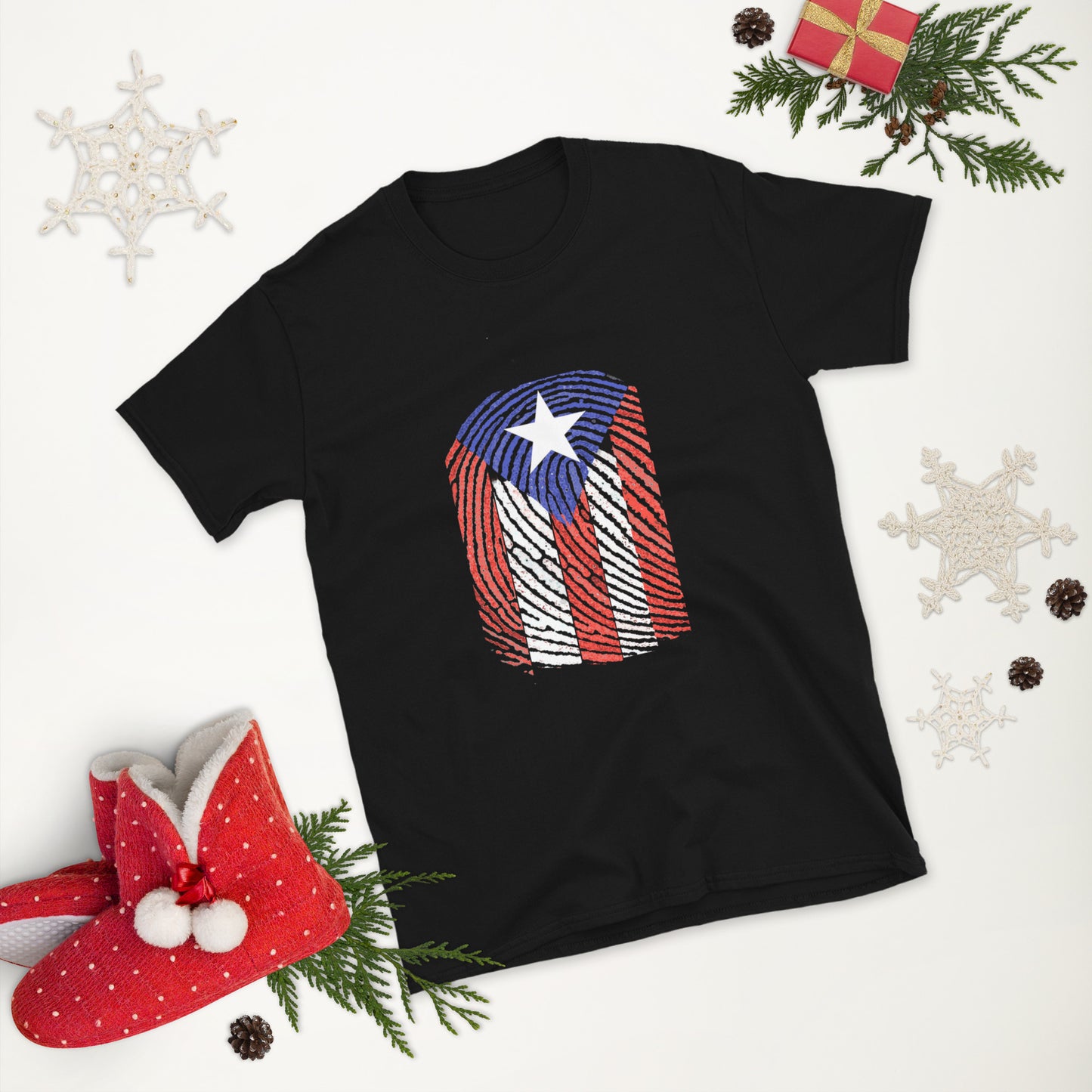 Huella Boricua - Boricua Fingerprint Short-Sleeve Unisex T-Shirt