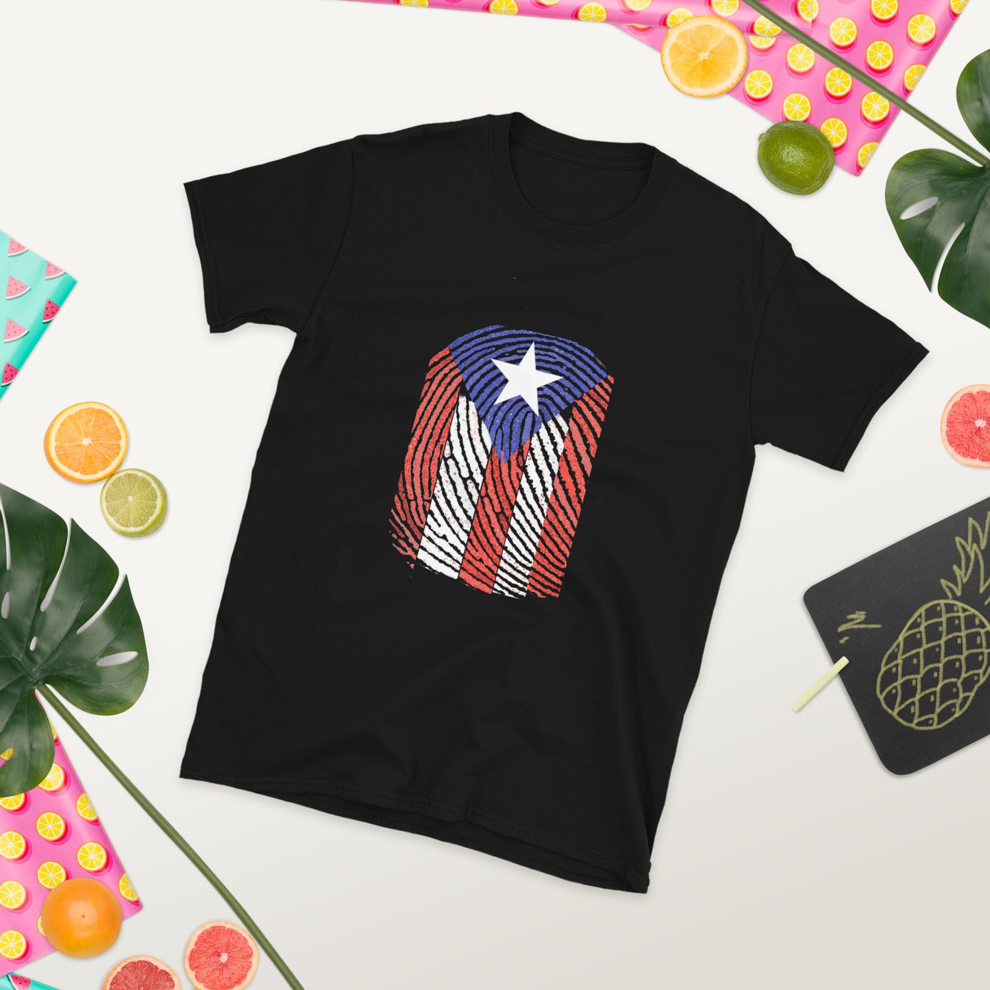 Huella Boricua - Boricua Fingerprint Short-Sleeve Unisex T-Shirt