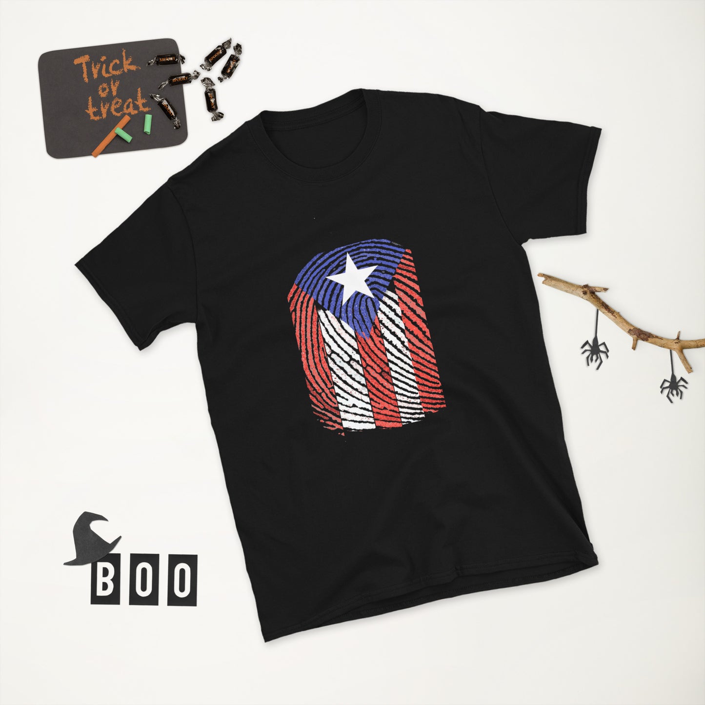 Huella Boricua - Boricua Fingerprint Short-Sleeve Unisex T-Shirt