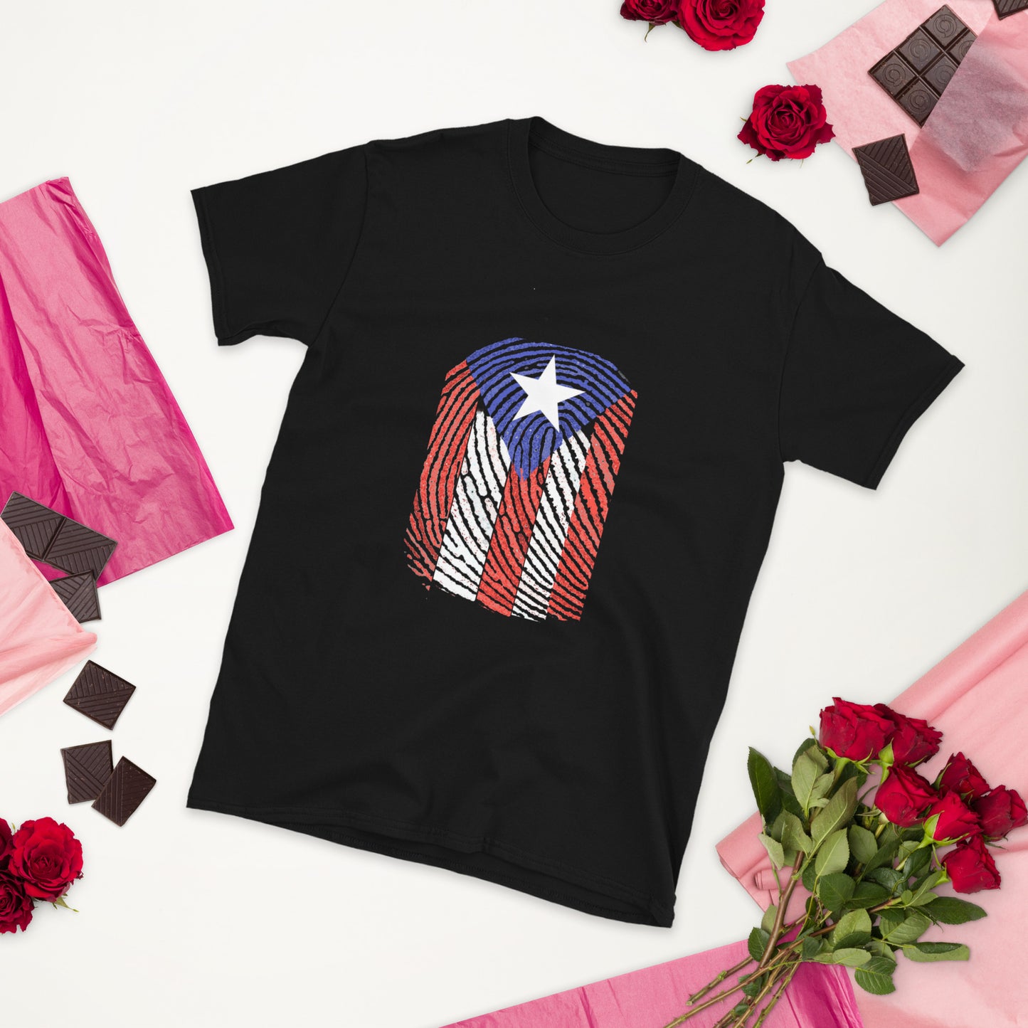 Huella Boricua - Boricua Fingerprint Short-Sleeve Unisex T-Shirt