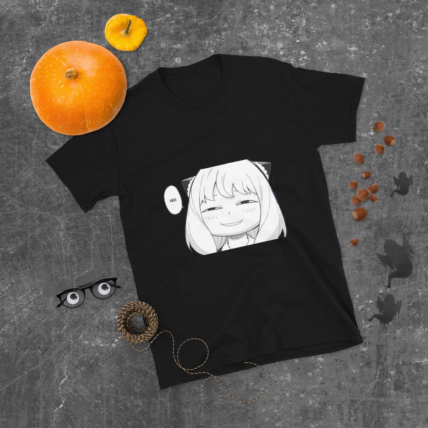 Spy x Family Anya Forger Meme HEH Short-Sleeve Unisex T-Shirt.