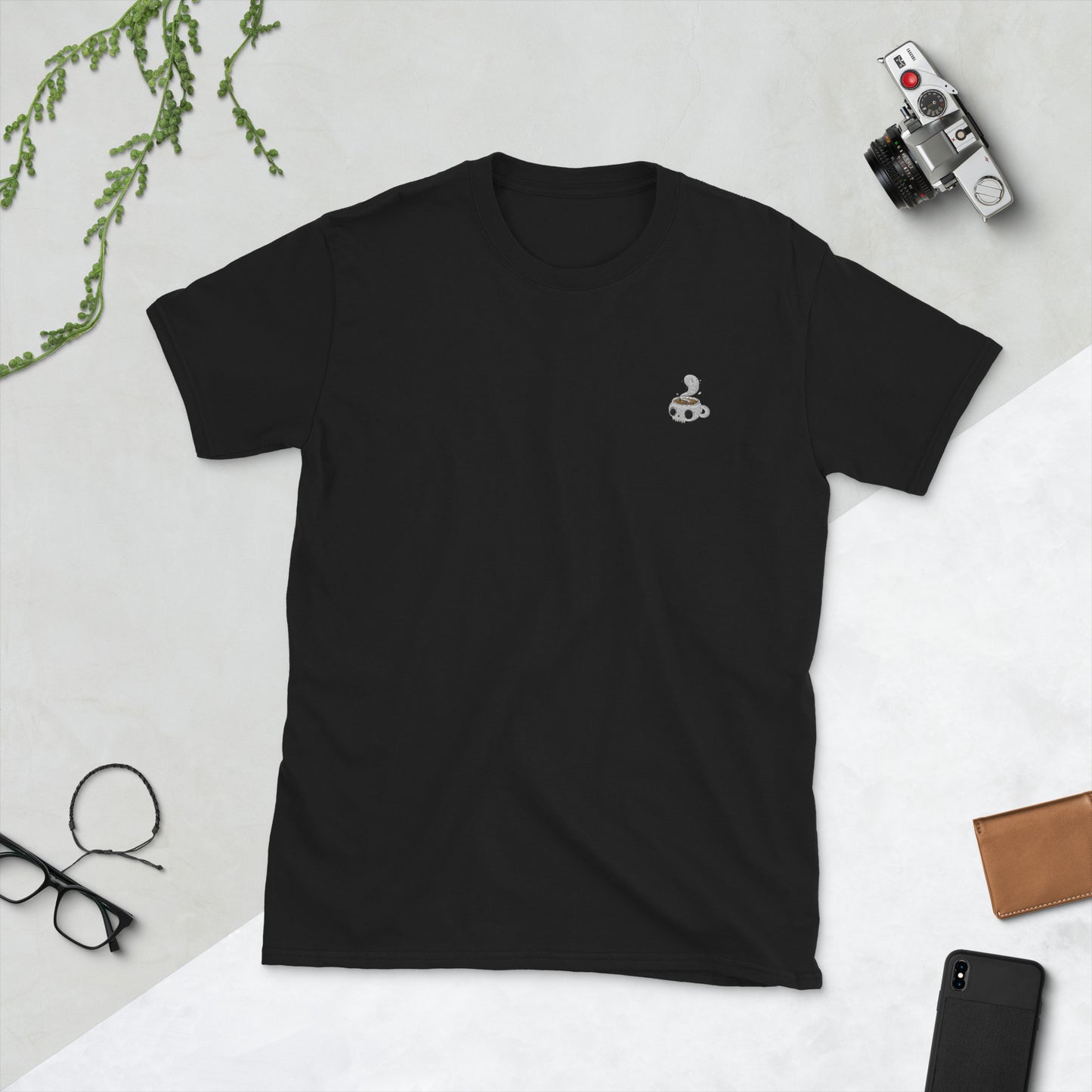 Coffee spirit skull mug Short-Sleeve Unisex T-Shirt.