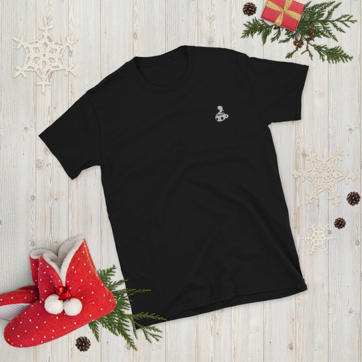 Coffee spirit skull mug Short-Sleeve Unisex T-Shirt.