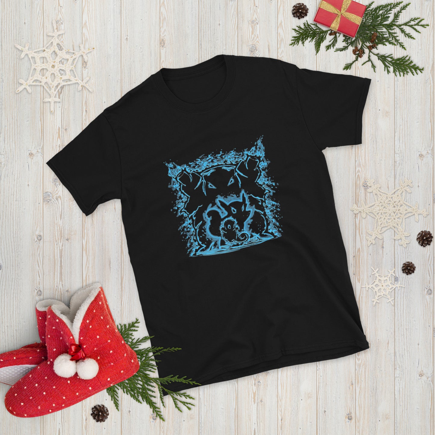 Pokémon Gen 1 Tortoise Evolution Short-Sleeve Unisex T-Shirt.