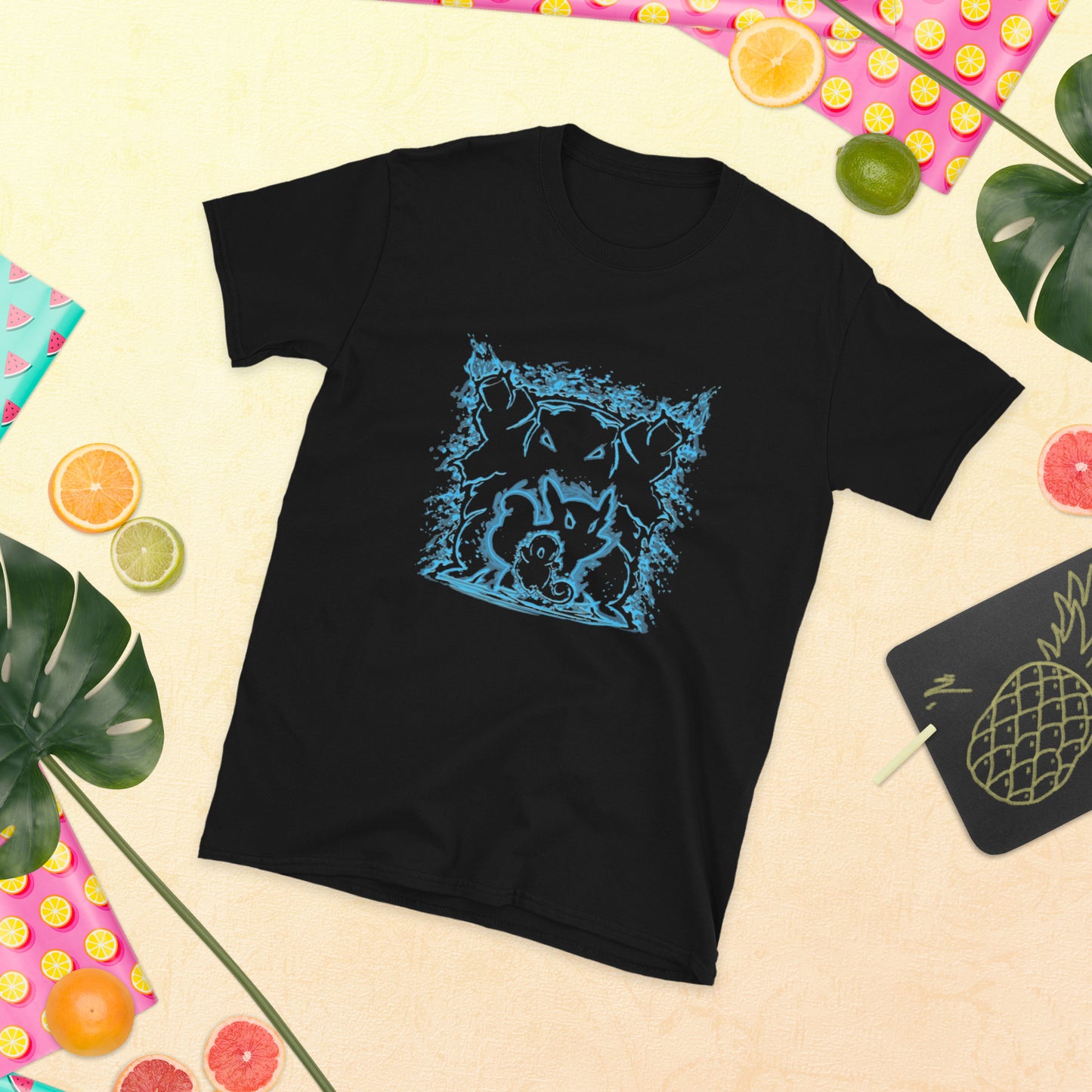 Pokémon Gen 1 Tortoise Evolution Short-Sleeve Unisex T-Shirt.