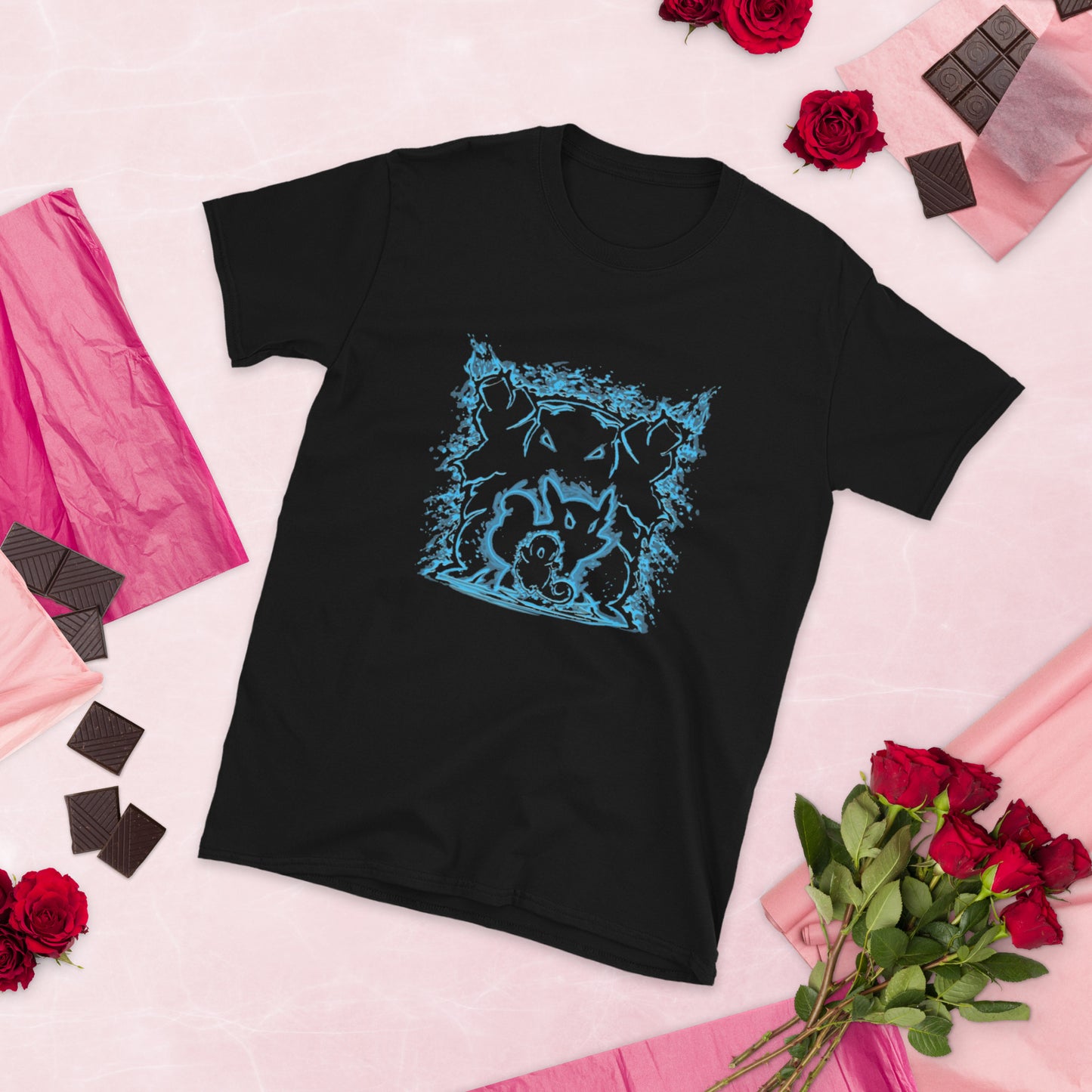 Pokémon Gen 1 Tortoise Evolution Short-Sleeve Unisex T-Shirt.
