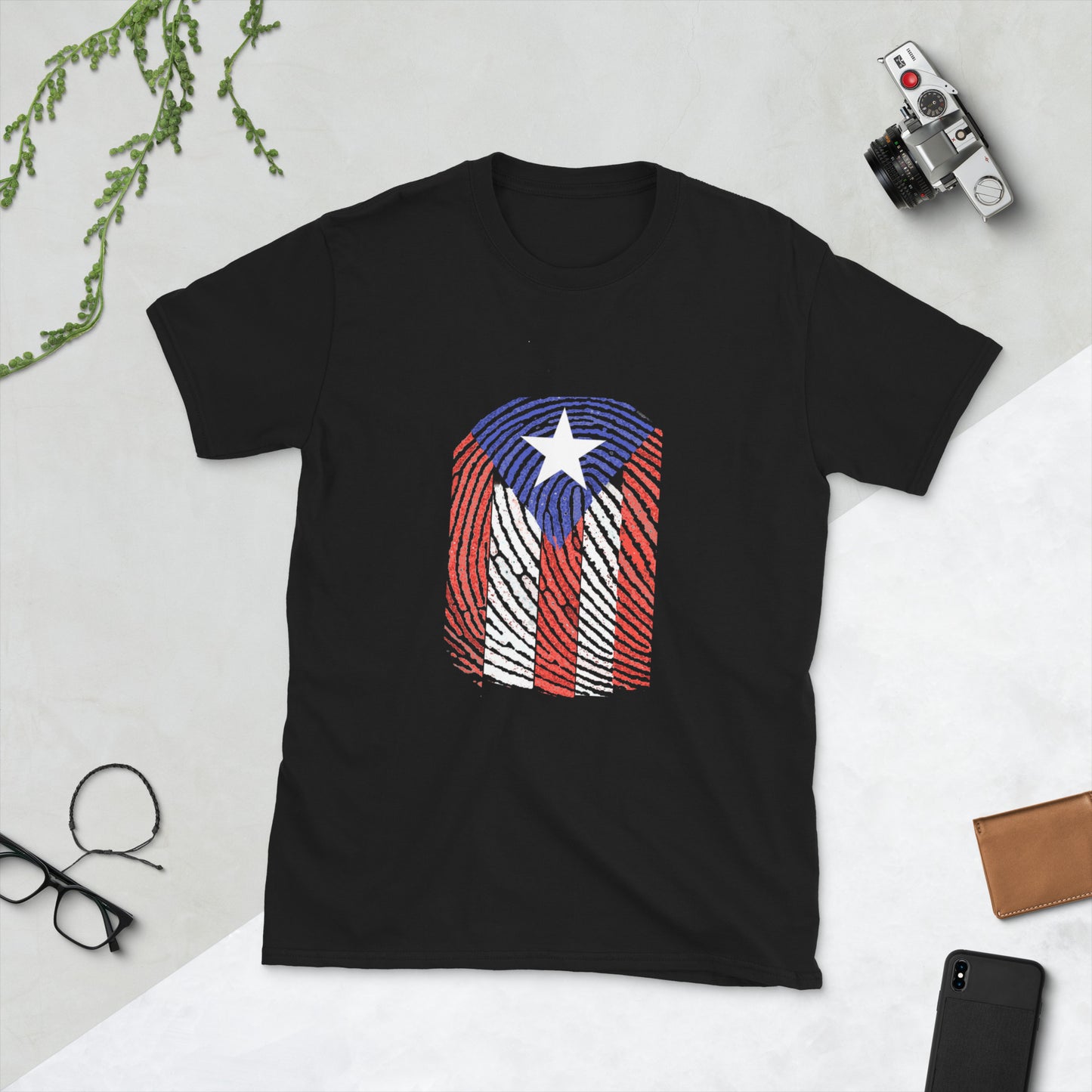 Huella Boricua - Boricua Fingerprint Short-Sleeve Unisex T-Shirt