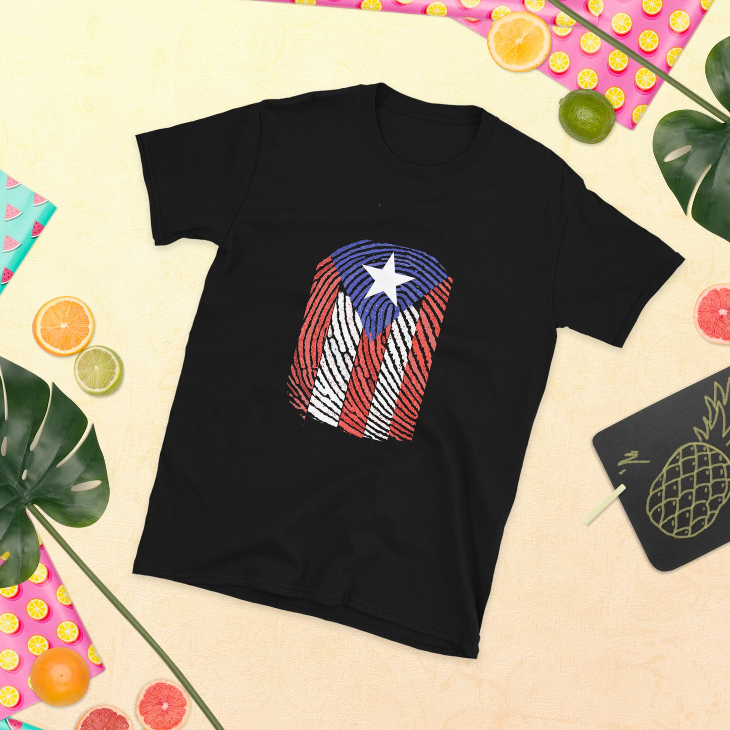 Huella Boricua - Boricua Fingerprint Short-Sleeve Unisex T-Shirt