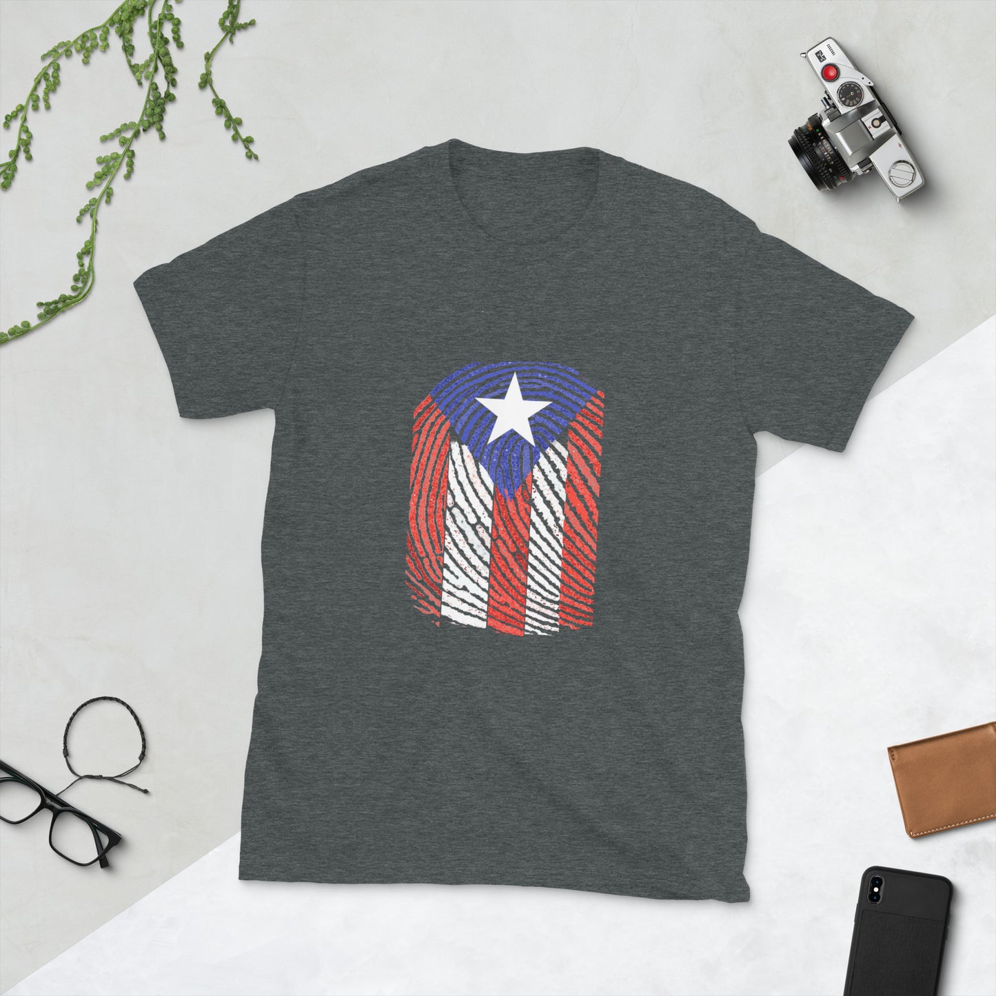 Huella Boricua - Boricua Fingerprint Short-Sleeve Unisex T-Shirt