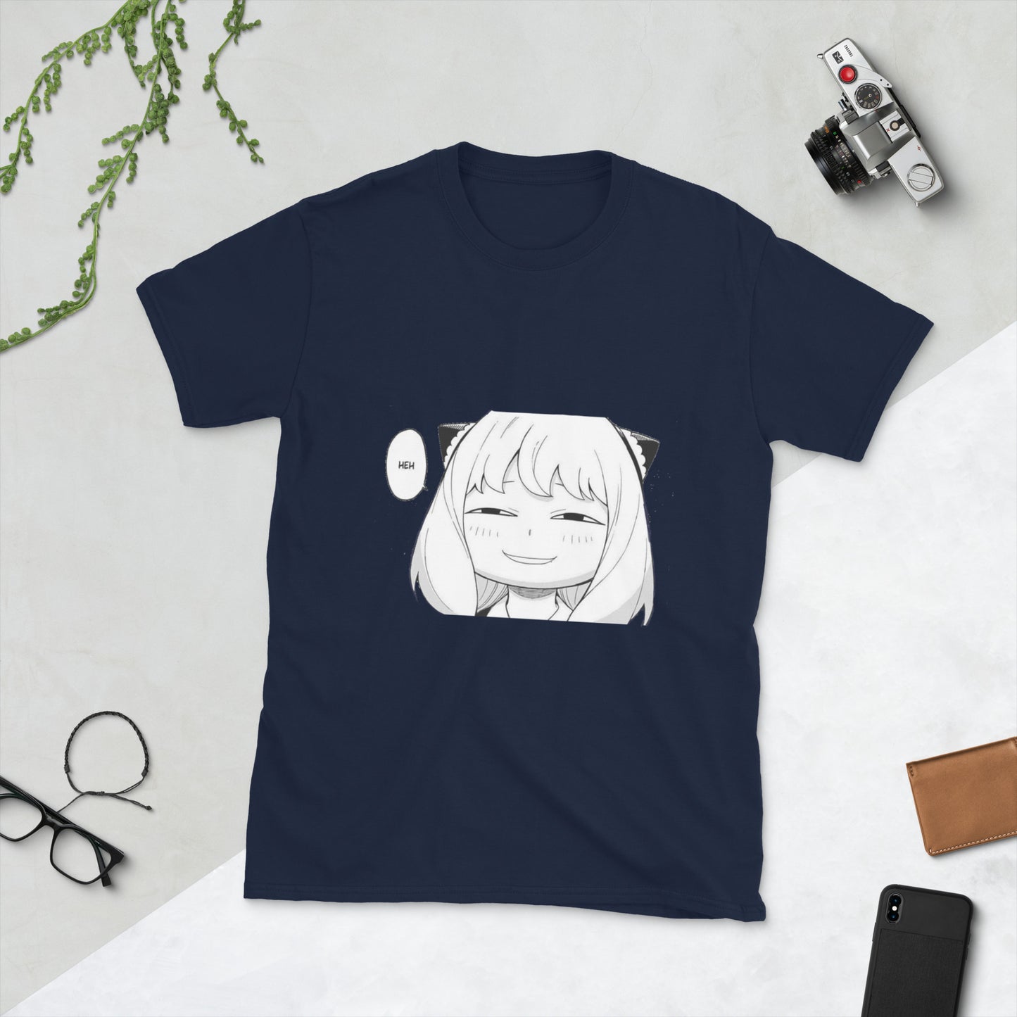 Spy x Family Anya Forger Meme HEH Short-Sleeve Unisex T-Shirt.