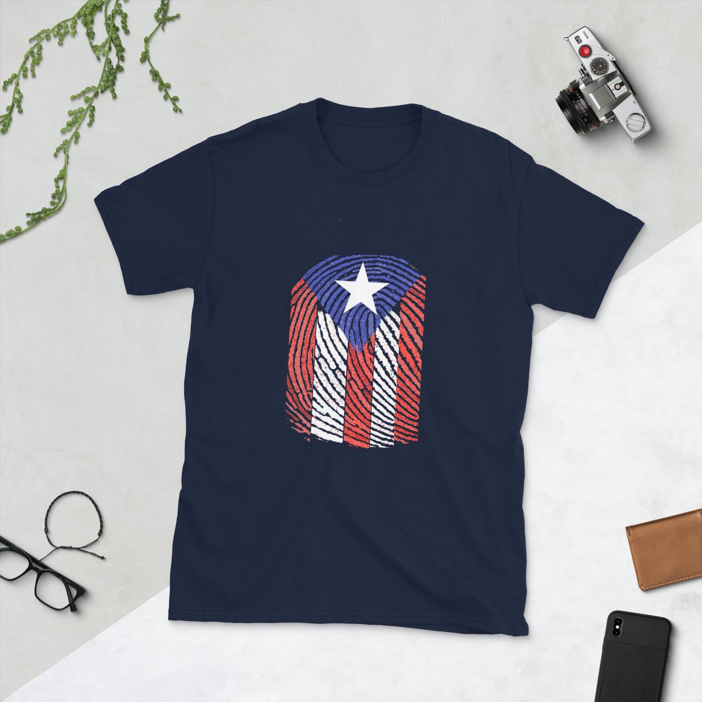 Huella Boricua - Boricua Fingerprint Short-Sleeve Unisex T-Shirt