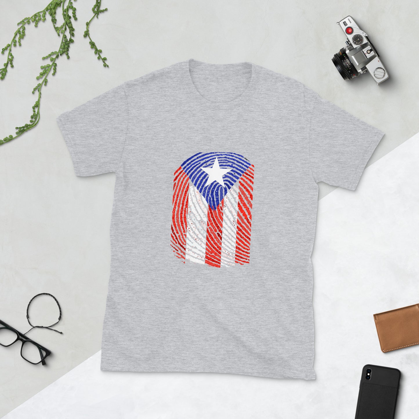 Huella Boricua - Boricua Fingerprint Short-Sleeve Unisex T-Shirt