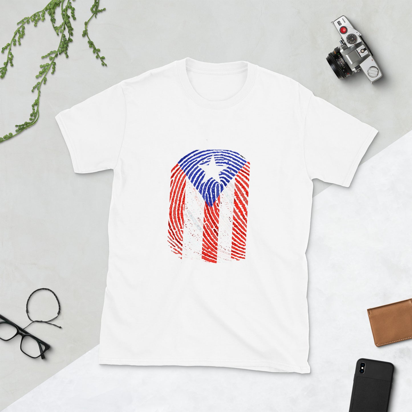 Huella Boricua - Boricua Fingerprint Short-Sleeve Unisex T-Shirt