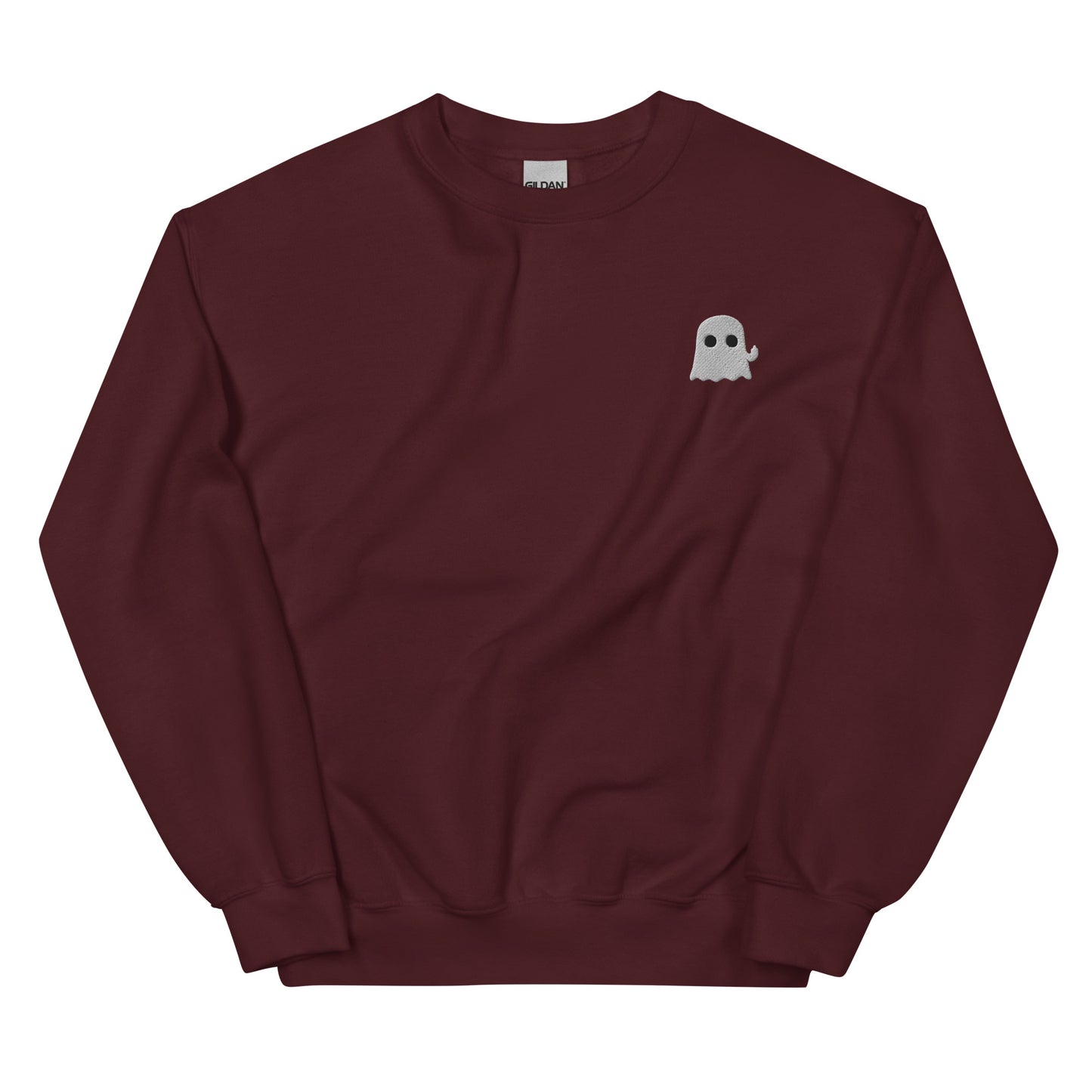 Flipping off Ghost Unisex Sweatshirt.