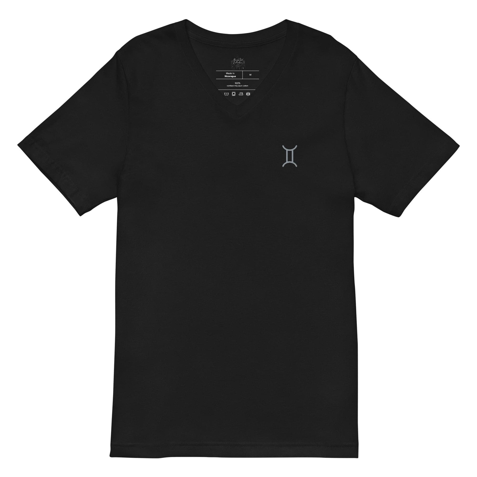 Gemini Unisex Short Sleeve V-Neck T-Shirt.