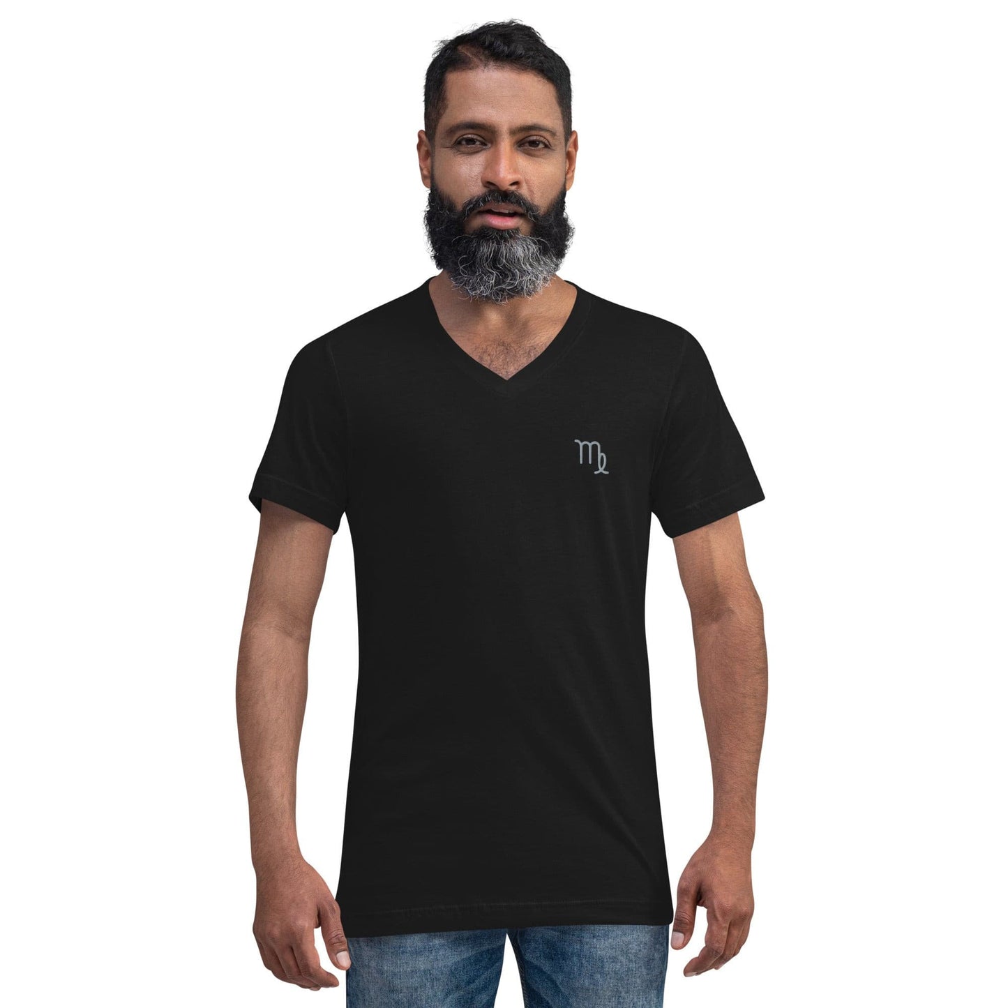 Virgo Unisex Short Sleeve V-Neck T-Shirt.