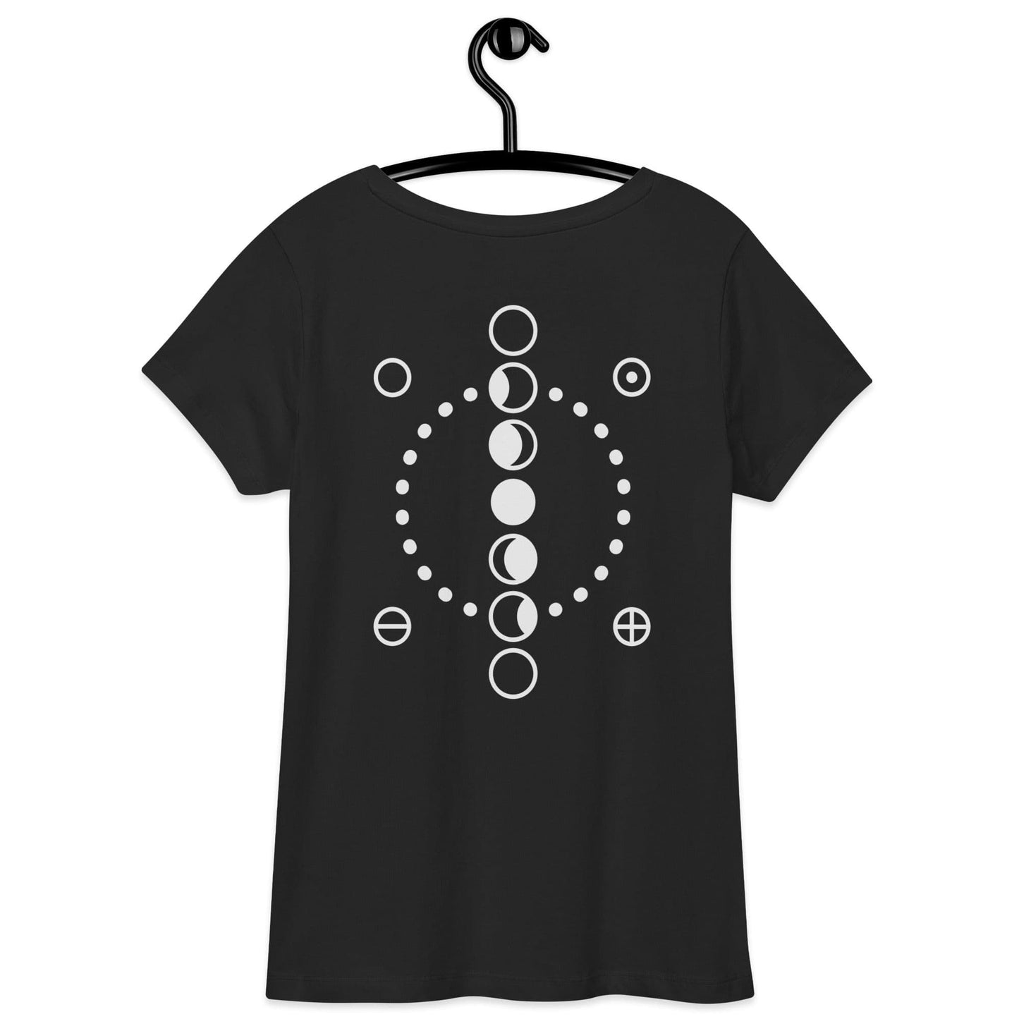 Moon Phases Women’s fitted v-neck t-shirt.