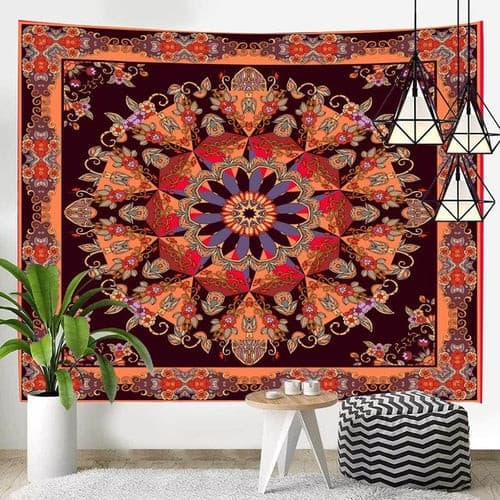 Astrology Moon Phase Tarot Tapestry Wall Hanging Witchcraft Bed Room.