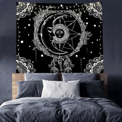 Astrology Moon Phase Tarot Tapestry Wall Hanging Witchcraft Bed Room.