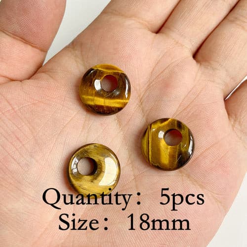 Natural Tiger Eye Stone Pendants Chakra Balancing Healing Jewelry.