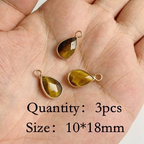 Natural Tiger Eye Stone Pendants Chakra Balancing Healing Jewelry.