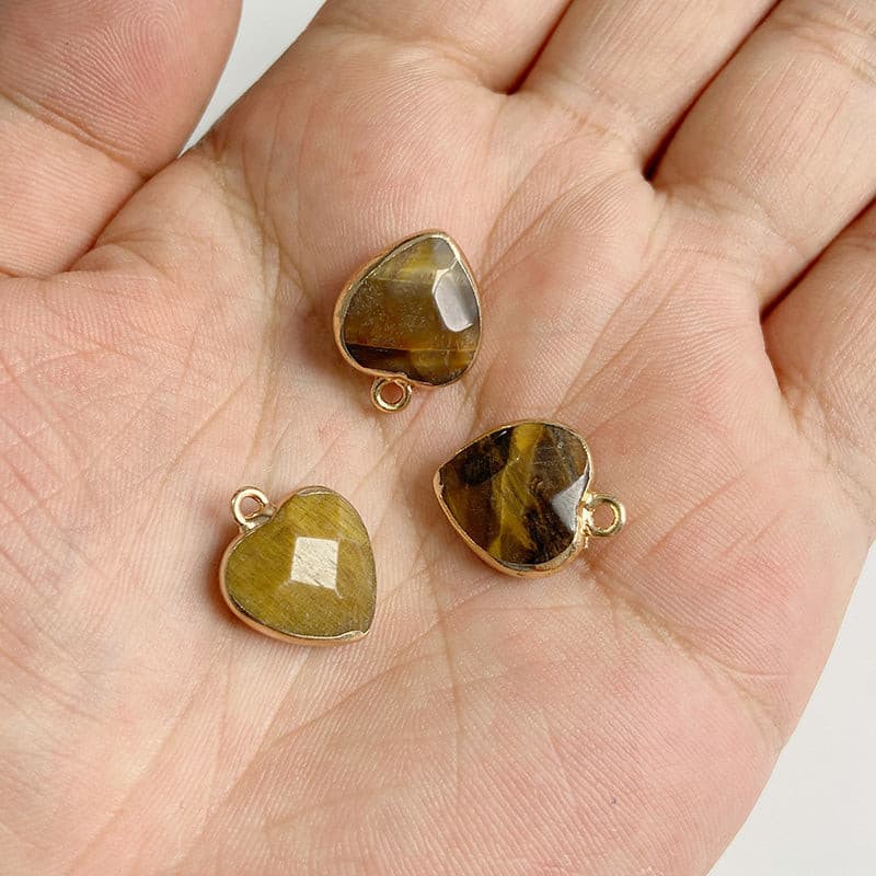 Natural Tiger Eye Stone Pendants Chakra Balancing Healing Jewelry.