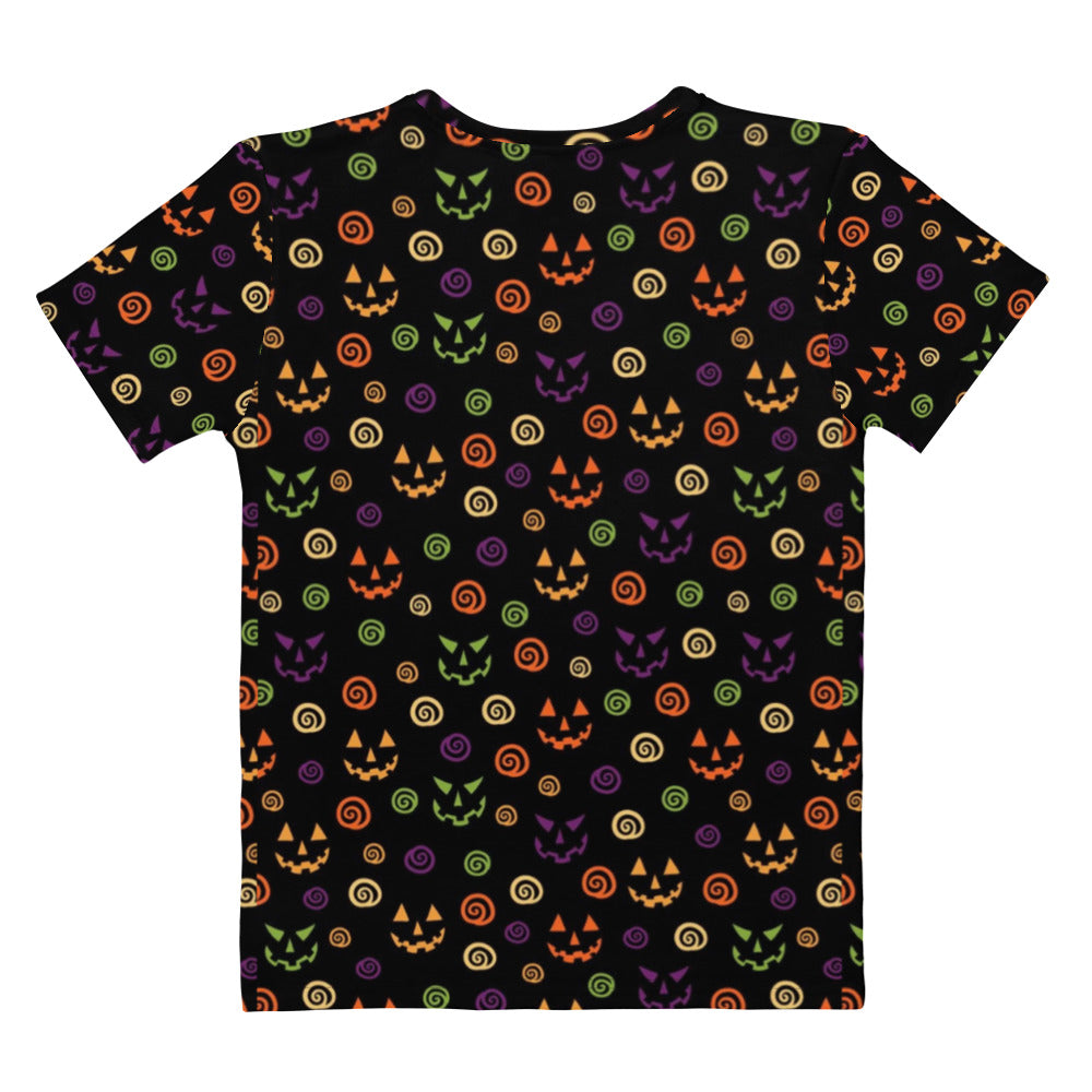 Halloween Jack o lantern print Women's T-shirt.