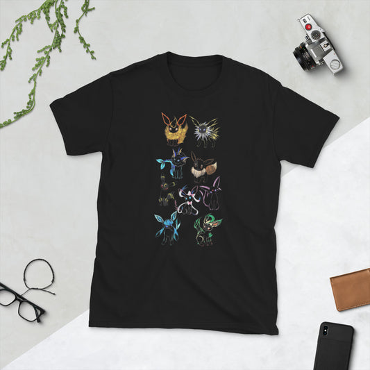Eevolutions Pokémon Short-Sleeve Unisex T-Shirt.