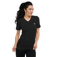 Platinum Unisex Short Sleeve V-Neck T-Shirt.