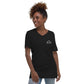 Libra Unisex Short Sleeve V-Neck T-Shirt.