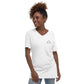 Libra Unisex Short Sleeve V-Neck T-Shirt.